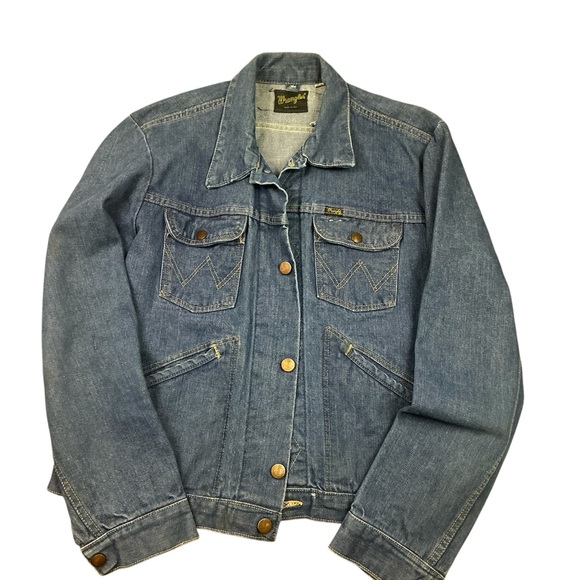 Wrangler Other - Vintage 60s Wrangler Selvedge button front denim jacket SZ Small USA made